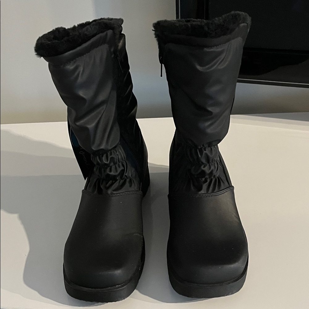 Judith‎ Sport Black waterproof, Faux  Size 8 Fur Winter Boots